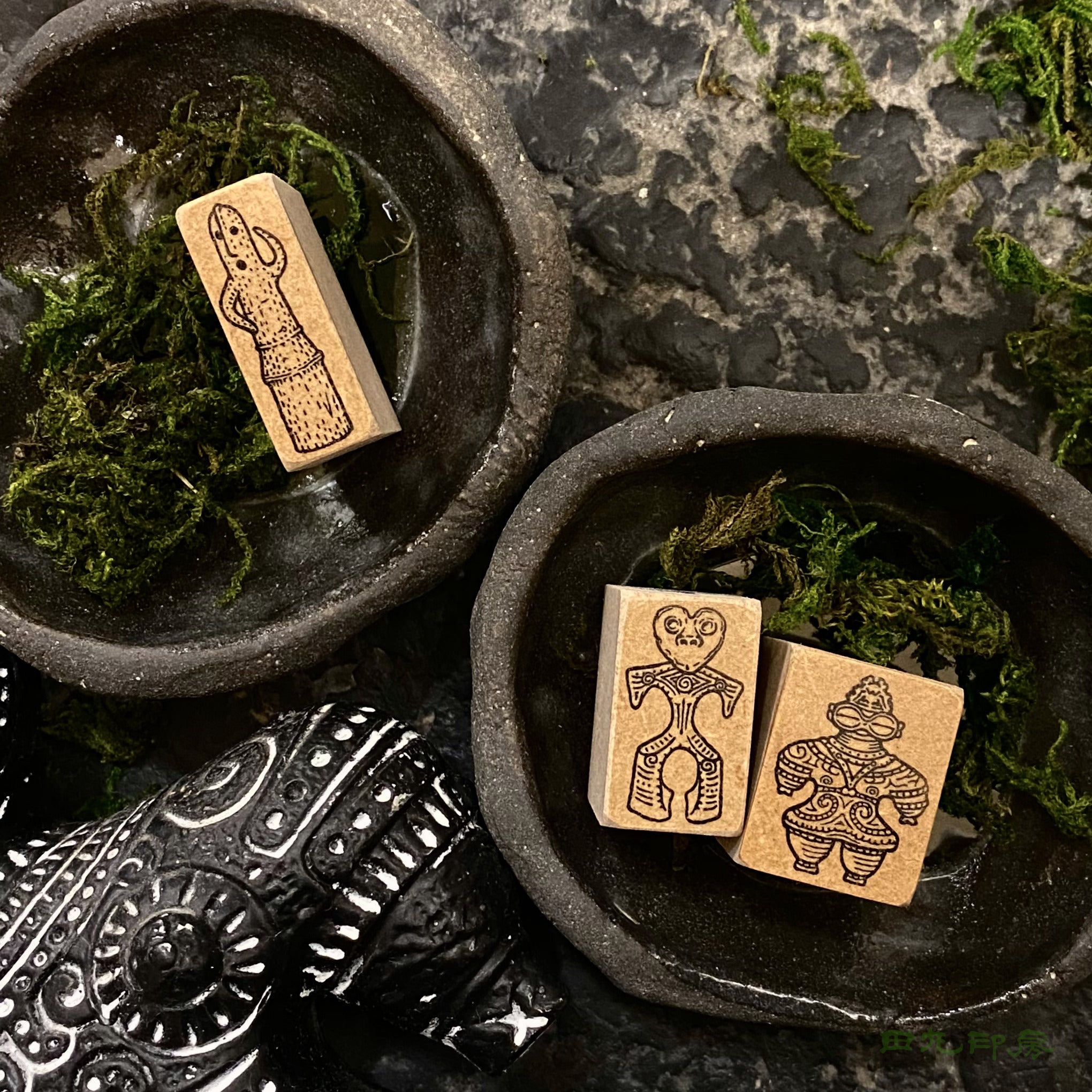 陰影粘土小雕像