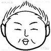 Mini stamp Mohawk round face