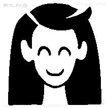 Mini stamp Long bangs
