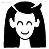 Mini stamp Long bangs