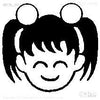 Mini stamp pom pom twin tail