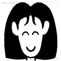 迷你郵票,筆直,苗條的臉