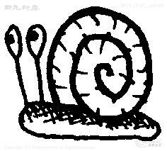 Mini Stamp Black Snail