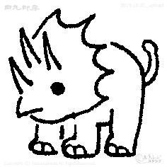 Mini Stamp Triceratops