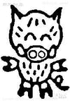 Mini stamp Full body