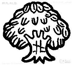 Pohon Mini Stempel Berbulu