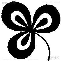 Mini timbre Mitsuba Clover