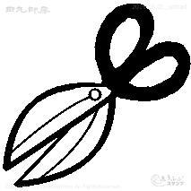 Mini stamps scissors