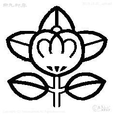 Mini stamp Tachibana crest