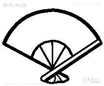 Mini Stamp Five Bone Fan