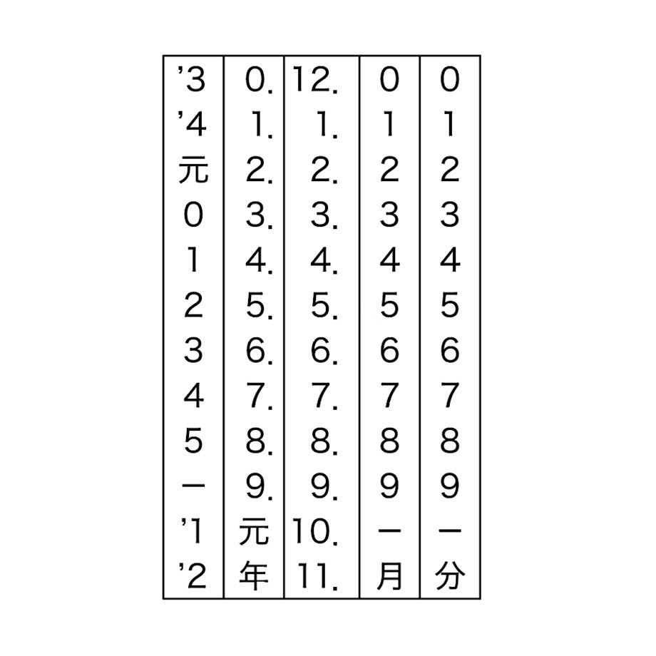 Date stamp Window frame