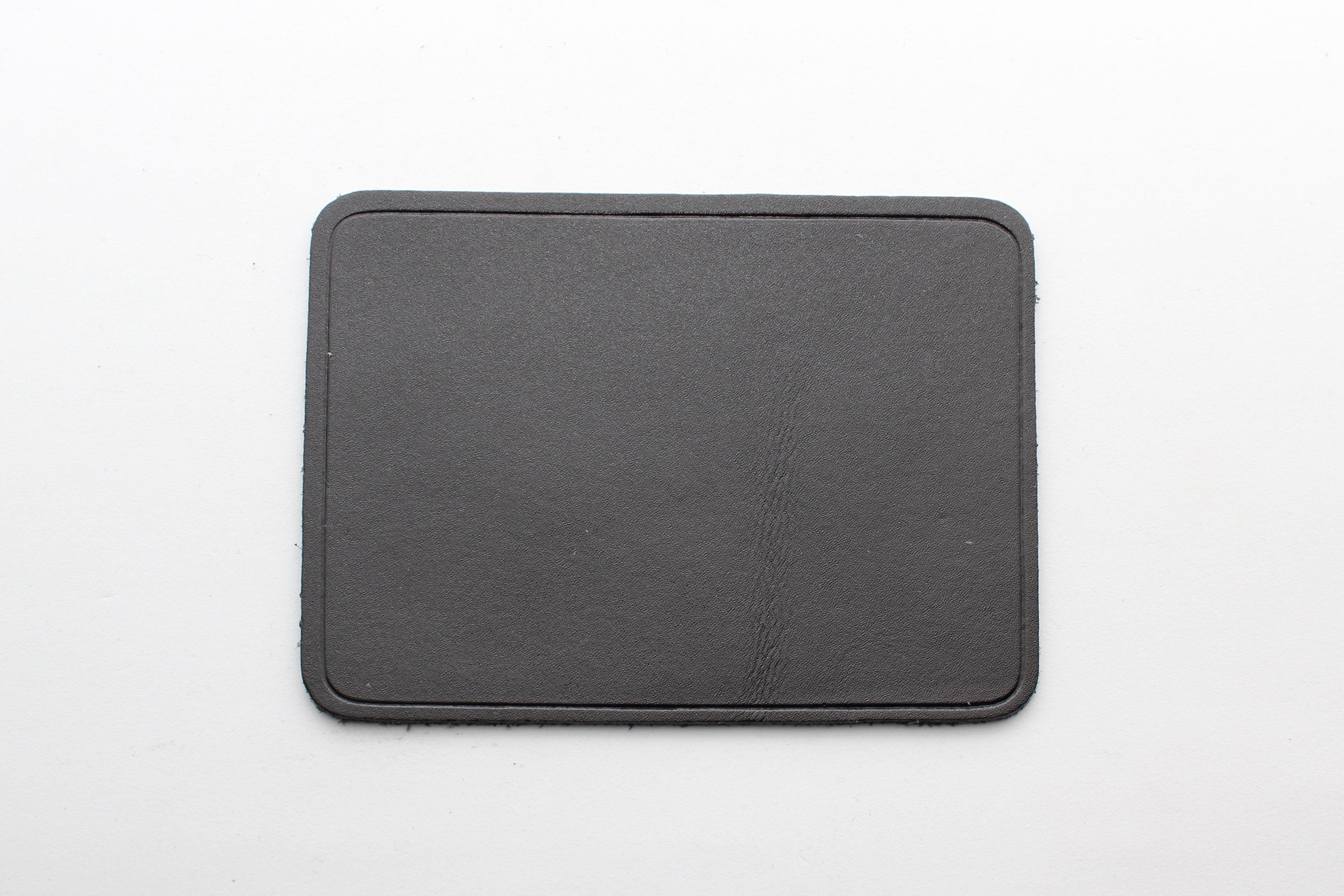 Genuine leather stamp mat (black)