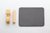 Genuine leather stamp mat (black)