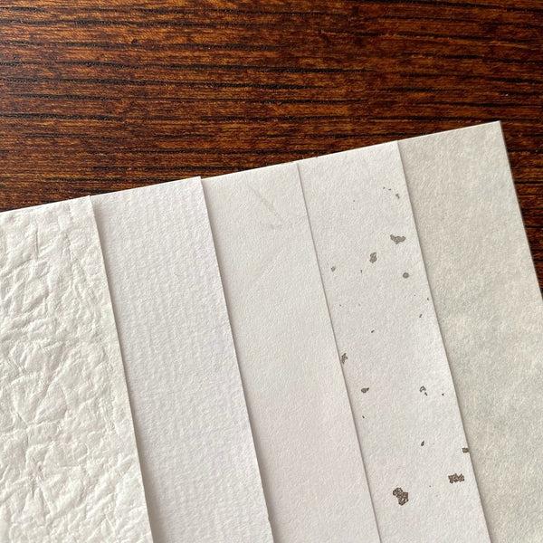 Japanese paper + cut foil sand stamp set