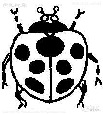 Mini-stamp ladybug