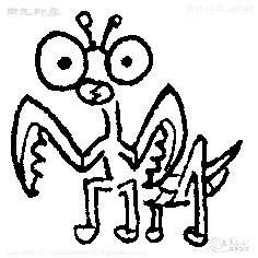 Mini stamp mantis