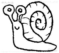 Mini stamp white snail