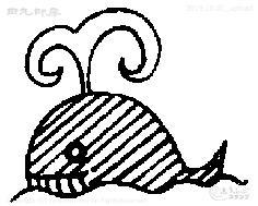 Mini baleine de timbre