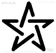 Mini stamp pentagram
